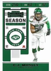 2019 Panini Contenders Base Set C.J. Mosley #14 card