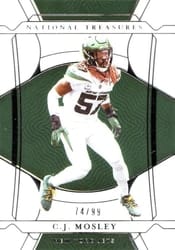 2021 Panini National Treasures Base Set C.J. Mosley #99 card