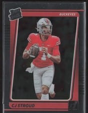 2023 Panini Chronicles Draft Picks Clearly Donruss C. J. Stroud Red #27 card