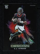 2023 Panini Obsidian Black Color Blast C.J. Stroud #16 card