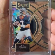 2023 Panini Select C.J. Stroud Silver Prizm Die-Cut #183 card