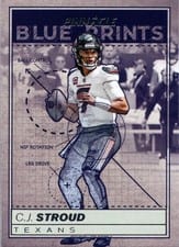 2024 Panini Encore Pinnacle Blue Prints C.J. Stroud #9 card