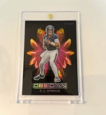 2024 Panini Obsidian Black Color Blast C.J. Stroud #24 card