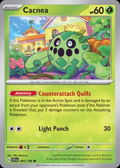 Scarlet & Violet Cacnea #5 card