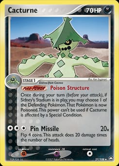 Power Keepers Cacturne #27 card