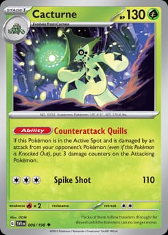 Scarlet & Violet Cacturne #6 card