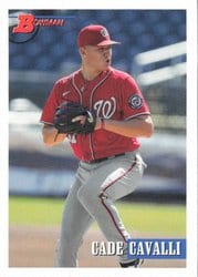 2021 Bowman Heritage Base Set Cade Cavalli #203 card