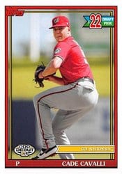 2021 Topps Pro Debut Base Set Cade Cavalli #PD-170 card