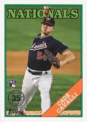 2023 Topps 1988 Topps Baseball (Series 2) Cade Cavalli #2T88-20 card