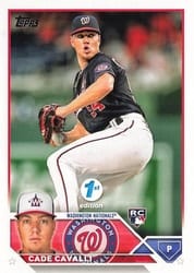 2023 Topps 1st Edition Base Set Cade Cavalli #320 card