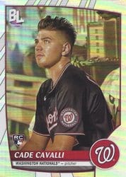 2023 Topps Big League Base Set Cade Cavalli #208 card