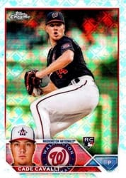 2023 Topps Chrome Logofractor Edition Base Set Cade Cavalli #61 card