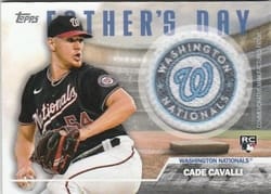 2023 Topps Father's Day Commemorative Team Patches Cade Cavalli #FD-CC card