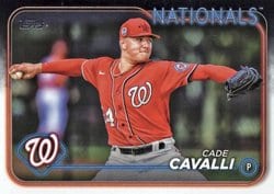 2024 Topps Update Base Set Cade Cavalli #US126 card