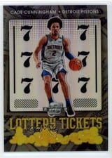 2021-22 Panini Contenders Optic Lottery Ticket Cade Cunningham #1 card