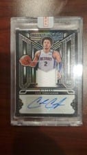 2021-22 Panini Obsidian Rookie Jersey Ink Cade Cunningham #RJI-CCU card