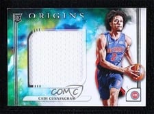 2021-22 Panini Origins Rookie Jumbo Jerseys Cade Cunningham #JJ-CUN card