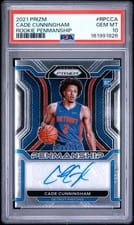 2021-22 Panini Prizm Rookie Penmanship Cade Cunningham #RP-CCA card
