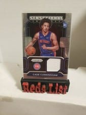 2021-22 Panini Prizm Sensational Swatches Cade Cunningham #SW-CCU card