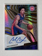2021-22 Panini Revolution Rookie Autographs Cade Cunningham #RA-CCM card