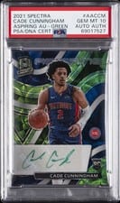 2021-22 Panini Spectra Aspiring Autographs Cade Cunningham #AA-CCM card
