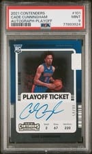 2021 Panini Contenders Cade Cunningham Autograph Playoff #101 card
