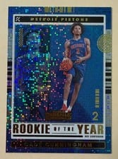 2021 Panini Contenders Rookie of the Year Cade Cunningham #1 card