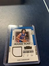 2021 Panini Contenders Rookie Ticket Swatches Cade Cunningham #RTS-CCU card