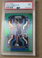 2021 Panini Prizm Cade Cunningham Green Prizm #282 card