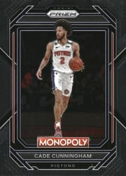2022-23 Panini Prizm Monopoly Base Set Cade Cunningham #25 card
