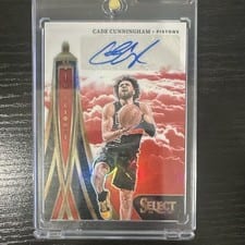 2024-25 Panini Select In Flight Signatures Cade Cunningham #IFS-CAD card
