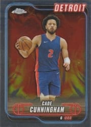 2024-25 Topps Chrome Base Set Cade Cunningham #18 card
