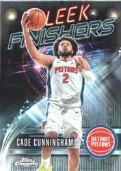2025-26 Topps Chrome Sleek Finishers Cade Cunningham #SF-14 card