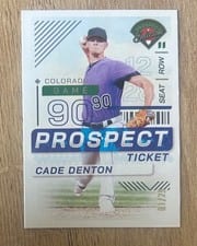 2024 Panini Prospect Edition Base Set Cade Denton #142 card