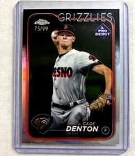2024 Topps Pro Debut Chrome Cade Denton #PDC-86 card