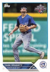 2023 Topps Pro Debut Base Set Cade Doughty #PD-11 card
