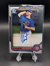 2022 Bowman Draft Chrome Autographs Cade Horton #CDA-CHN card