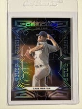 2023 Panini Chronicles Obsidian Cade Horton #6 card