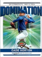 2024 Panini Prospect Edition Domination Cade Horton #10 card