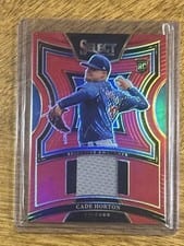 2024 Panini Select Selective Swatch Cade Horton Flash Prizm #SS-CH card