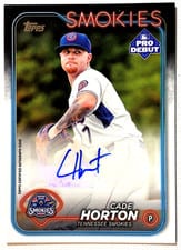 2024 Topps Pro Debut Autographs Cade Horton #PD-74 card