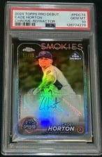 2024 Topps Pro Debut Chrome Autographs Cade Horton #PDC-74 card