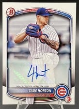 2025 Bowman Prospects Autographs Cade Horton #BPA-CHO card