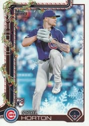 2025 Topps Holiday Base Set Cade Horton #H140 card