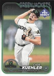 2024 Topps Pro Debut Base Set Cade Kuehler #PD-89 card