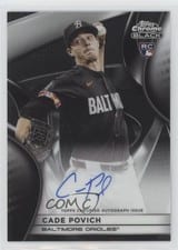 2025 Topps Chrome Black Autographs Cade Povich #CBA-CP card