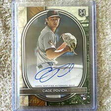 2025 Topps Museum Collection Archival Autographs Cade Povich #AA-CP card