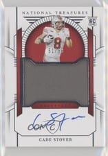 2024 Panini National Treasures Collegiate College Materials Signatures Cade Stover #57 card