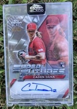 2025 Topps Chrome Black Super Futures Autographs Caden Dana #FSA-CD card