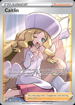 Chilling Reign Caitlin #189 card